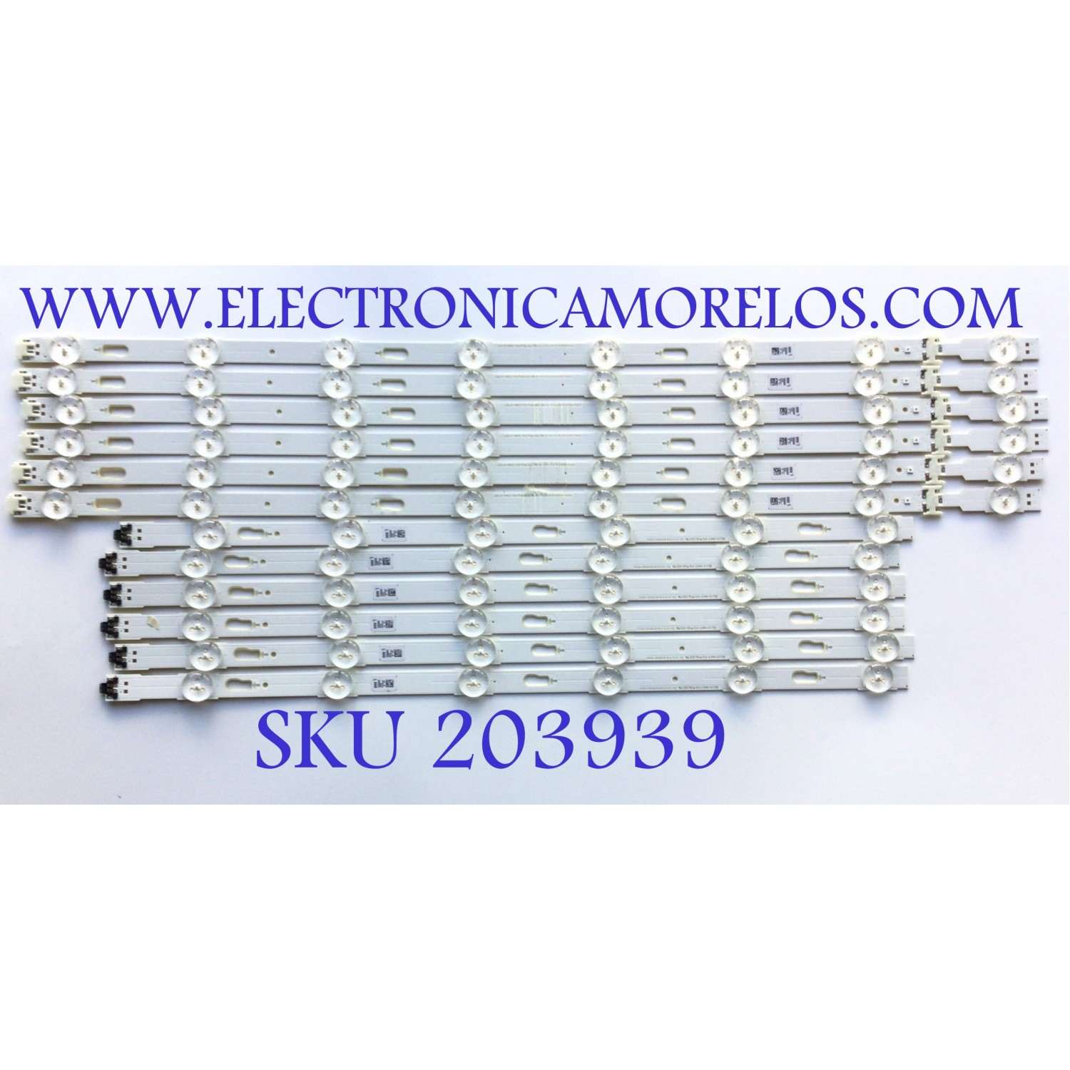 KIT DE LEDS PARA TV SAMSUNG ORIGINAL12 PIEZAS / NUMERO DE PARTE BN96-39659A / BN96-39660A / V5DU-550DCB-R1 / V5DU-550DCA-R1 / LM41-00135A / LM41-00136A / PANEL CY-WK055 / CY-GK055 / UN55KU / UN55MU / UE55KU / UA55KU / UE55M / MAS MODELOS EN DESCRIPCIÓN